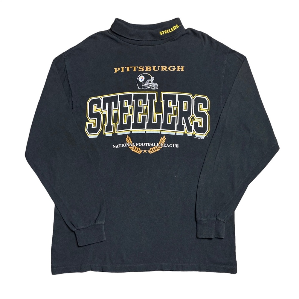 Pittsburgh Steelers Large Mock Long Sleeve